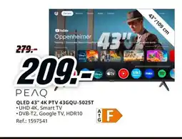 MediaMarkt PEAQ QLED 43" 4K PTV 43GQU-5025T oferta