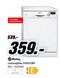 MediaMarkt BALAY Balay Lavavajillas 3VS572BP oferta