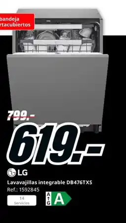 MediaMarkt LG Lavavajillas integrable DB476TXS oferta