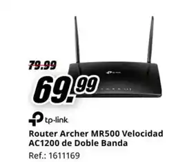 MediaMarkt TP-LINK Router Archer MR500 Velocidad AC1200 de Doble Banda oferta