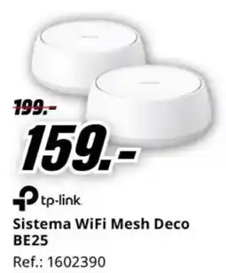 MediaMarkt TP-LINK Sistema WiFi Mesh Deco BE25 oferta