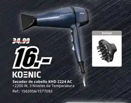 MediaMarkt KOENIC Secador de cabello KHD 2224 AC oferta
