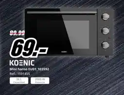 MediaMarkt KOENIC Mini horno EU01_103592 oferta