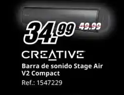MediaMarkt CREATIVE Barra de sonido Stage Air V2 Compact oferta