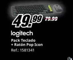 MediaMarkt LOGITECH Pack Teclado + Ratón Pop Icon oferta