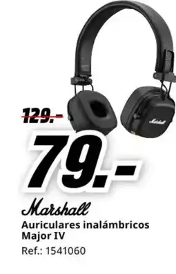 MediaMarkt MARSHALL Auriculares inalámbricos Major IV oferta