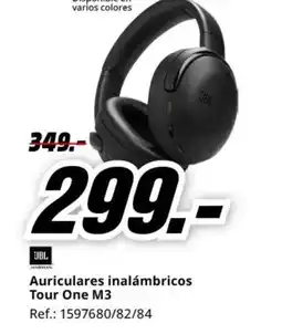 MediaMarkt JBL Auriculares inalámbricos Tour One M3 oferta