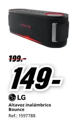 MediaMarkt LG Altavoz inalámbrico Bounce oferta
