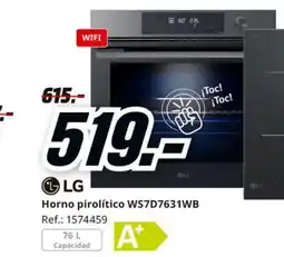 MediaMarkt LG Horno pirolítico WS7D7631WB oferta