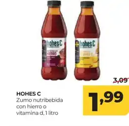 Alimerka HOHES C Zumo nutribebida con hierro o vitamina d oferta