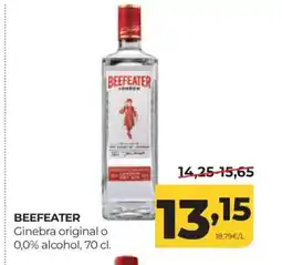 Alimerka BEEFEATER Ginebra original o 0,0% alcohol oferta