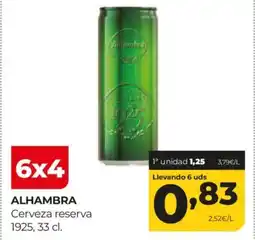 Alimerka ALHAMBRA Cerveza reserva 1925 oferta