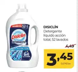 Alimerka DISICLÍN Detergente líquido acción total, 52 lavados oferta