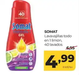 Alimerka SOMAT Lavavajillas todo en 1 limón, 40 lavados oferta