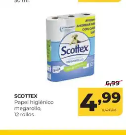 Alimerka SCOTTEX Papel higiénico megarollo oferta