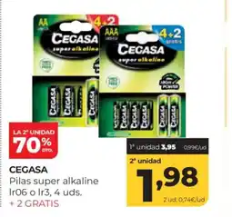 Alimerka CEGASA Pilas super alkaline Ir06 o Ir3 oferta