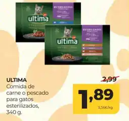 Alimerka ULTIMA Comida de carne o pescado para gatos esterilizados oferta