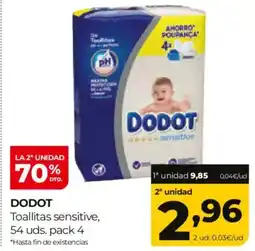Alimerka DODOT Toallitas sensitive oferta