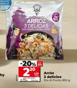 Maxi Dia DIA AL PUNTO Arròs 3 delicies oferta