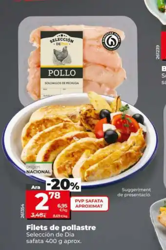 Maxi Dia SELECCIÓN DE DIA Filets de pollastre oferta