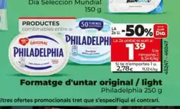Maxi Dia PHILADELPHIA Formatge d'untar original / light oferta