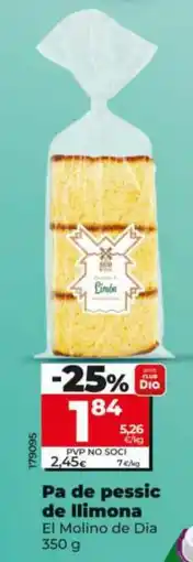 Maxi Dia EL MOLINO DE DIA Pa de pessic de llimona oferta