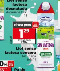Maxi Dia ASTURIANA Llet sense lactosa sencera oferta