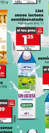 Maxi Dia ASTURIANA Llet sense lactosa semidesnatada oferta