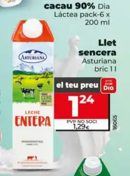 Maxi Dia ASTURIANA Llet sencera oferta