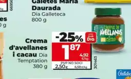 Maxi Dia DIA TEMPTATION Crema d'avellanes i cacau oferta