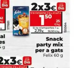 Maxi Dia FELIX Snack party mix per a gats oferta
