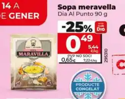 Maxi Dia DIA AL PUNTO Sopa meravella oferta