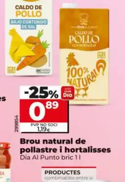 Maxi Dia DIA AL PUNTO Brou natural de pollastre i hortalisses oferta