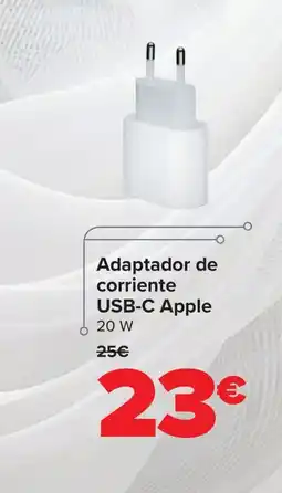 Carrefour Adaptador de corriente USB-C Apple oferta