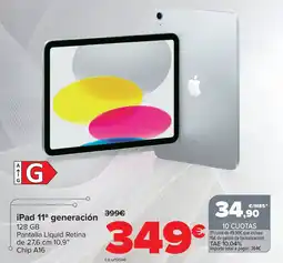 Carrefour iPad 11ª generación oferta