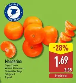 ALDI Mandarina oferta