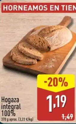 ALDI Hogaza integral 100% oferta
