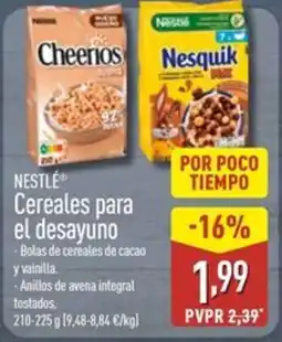 ALDI NESTLÉ Cereales para el desayuno oferta