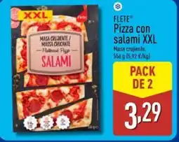 ALDI FLETE Pizza con salami XXL oferta