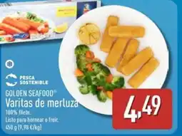 ALDI GOLDEN SEAFOOD Varitas de merluza oferta