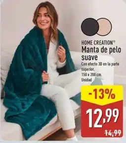 ALDI HOME CREATION Manta de pelo oferta