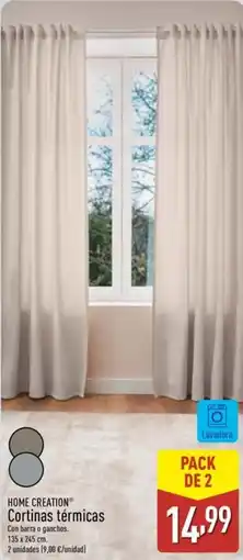 ALDI HOME CREATION Cortinas térmicas oferta