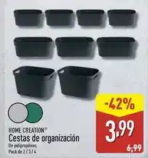 ALDI Home creation - cesta de organizacion oferta