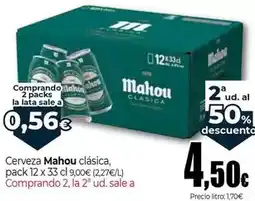 Unide Supermercados Mahou - cerveza clasica oferta