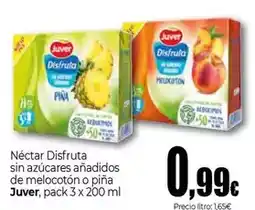 Unide Supermercados Juver - néctar disfruta sin azucares anadidos de melocoton o pina oferta