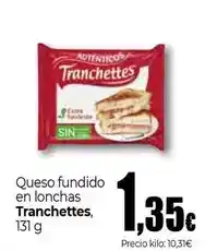 Unide Supermercados Tranchettes - queso fundido en lonchas oferta