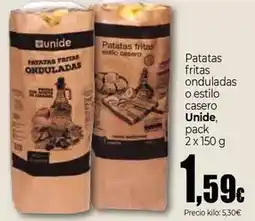 Unide Supermercados Unide - patatas fritas onduladas o estilo casero oferta