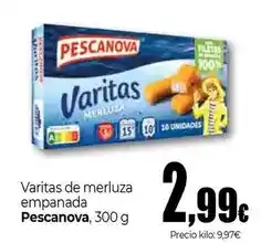 Unide Supermercados Pescanova - varitas de merluza empanada oferta