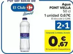 Carrefour Market Font vella - agua oferta