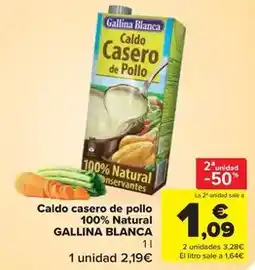 Carrefour Market Gallina blanca - caldo casero de pollo 100% natural oferta